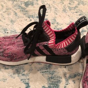 Pink and black Adidas NMD